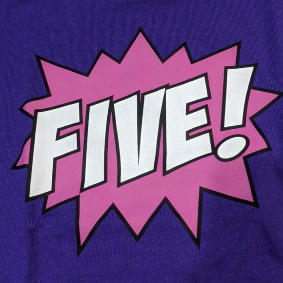 Five! Birthday tee - Picture 2 of 2
